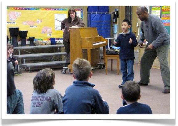 Student Performing 